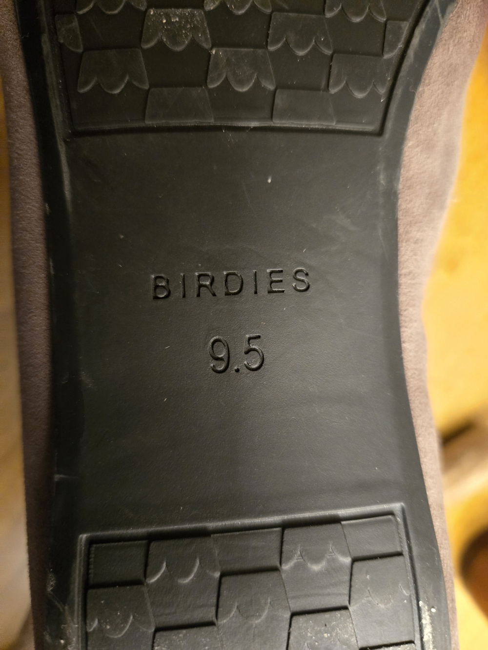Birdies  Suede Slip-Ons with Blue Plaid Insole - Picture 7 of 12